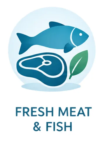 fresh meat and fish