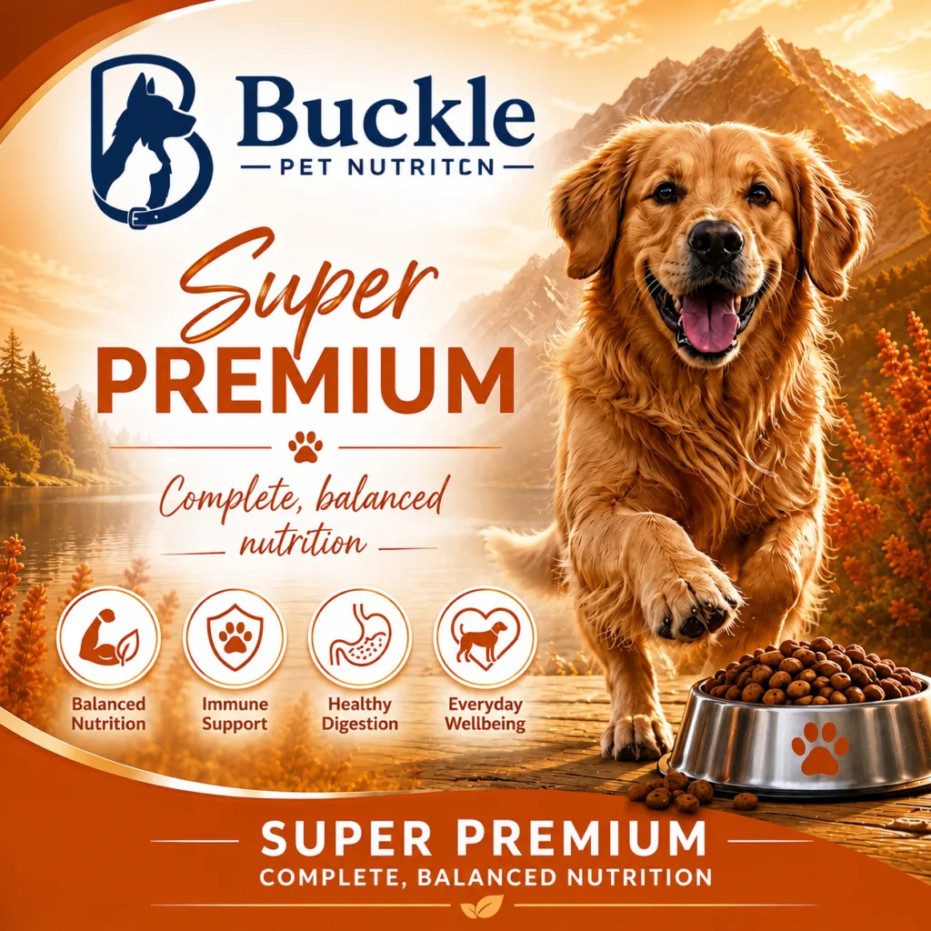 Buckle Super Premium dog food range