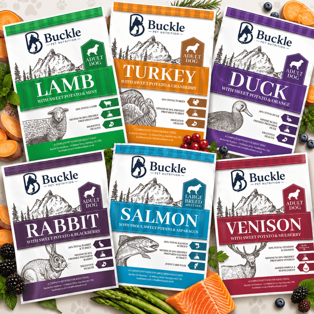 Buckle Grain Free dog food range
